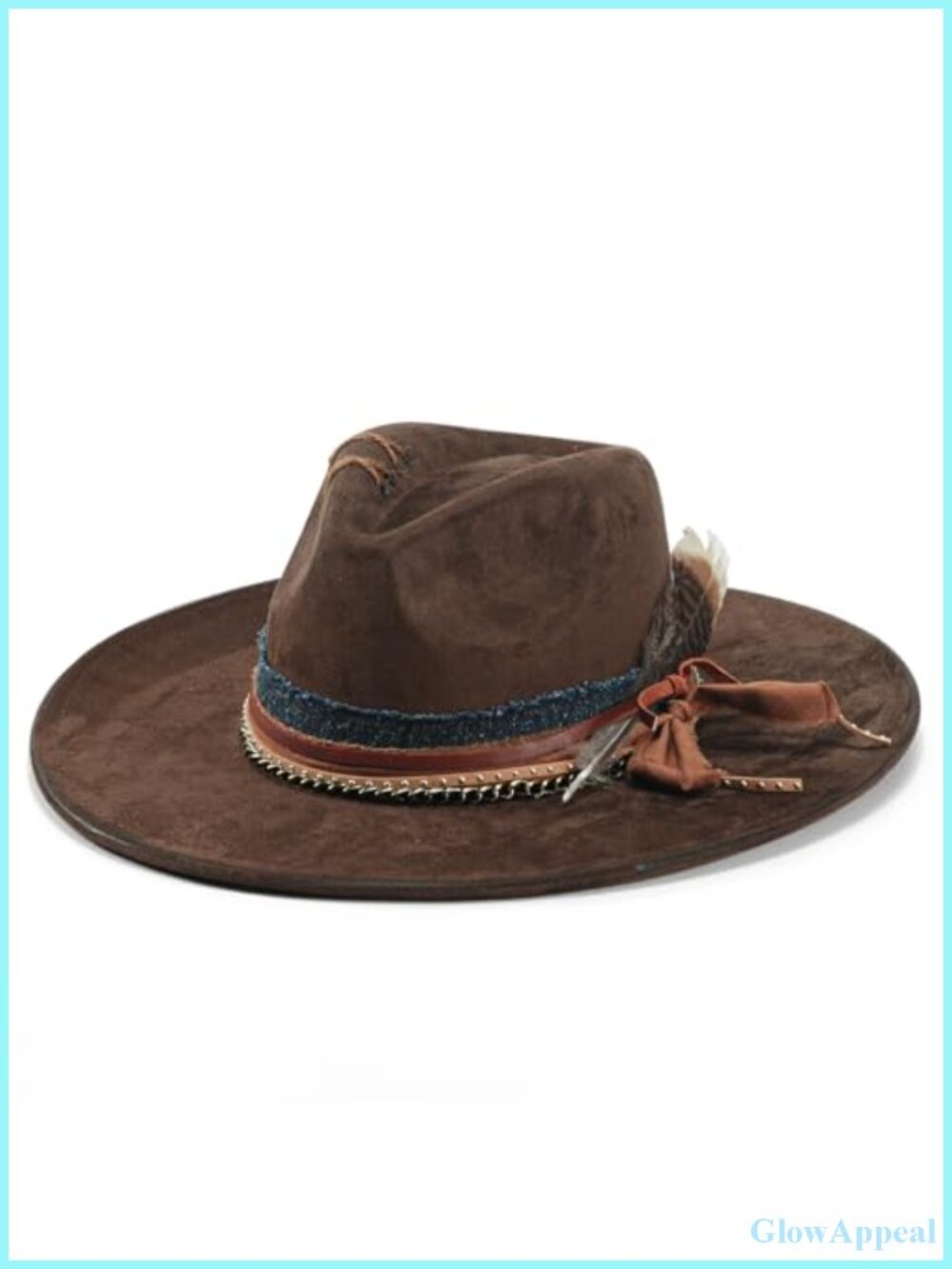 Wide Brim Fedora Hat Felt Panama Unisex Dress Up Cowboy Style